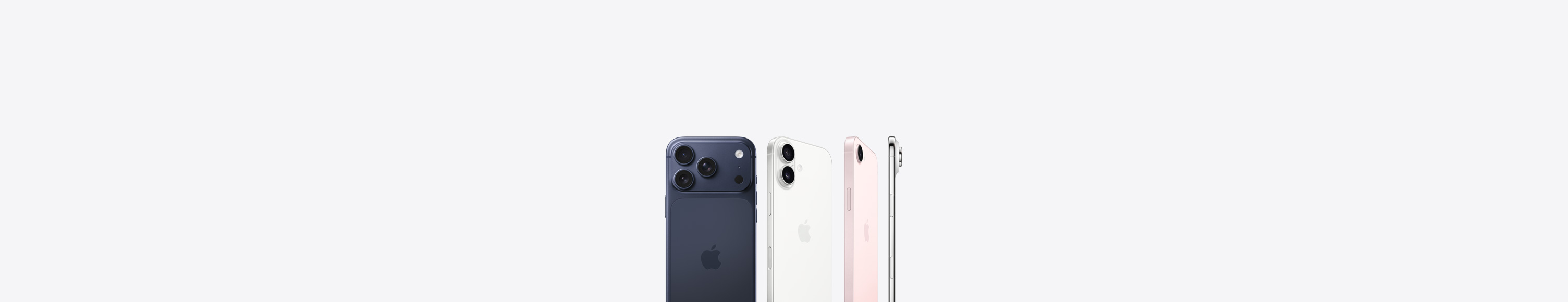 iPhone lineup featuring Pro, Standard, and Air models in stunning finishes